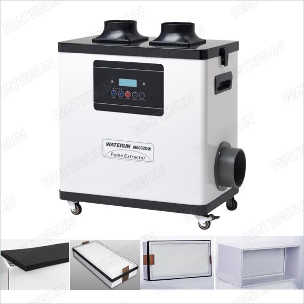 White Digital Exhaust Fume Extractor External Tube Air Purification