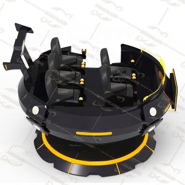 Quality Amusement Real Feeling 9D Virtual Reality Chair Simulator 5 seats Dynamic Motion VR Cinema 9D VR UFO Ride for sale