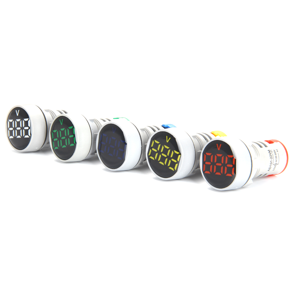 22mm Round Voltage Indicator Light with crystal cover