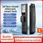 S958Max 3D Face Lock Tuya Wifi With Video Intercom Lock Fingerprint Card Key