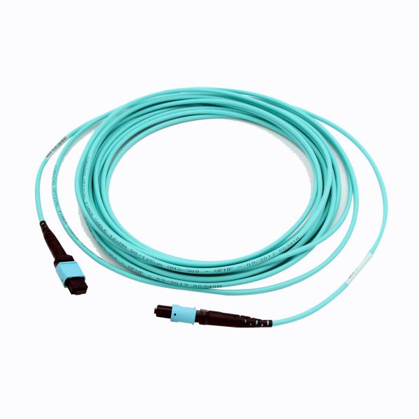 Multimode 3.0mm MPO MTP Patch Cord 10 gigabit fiber cable Customized Lengths