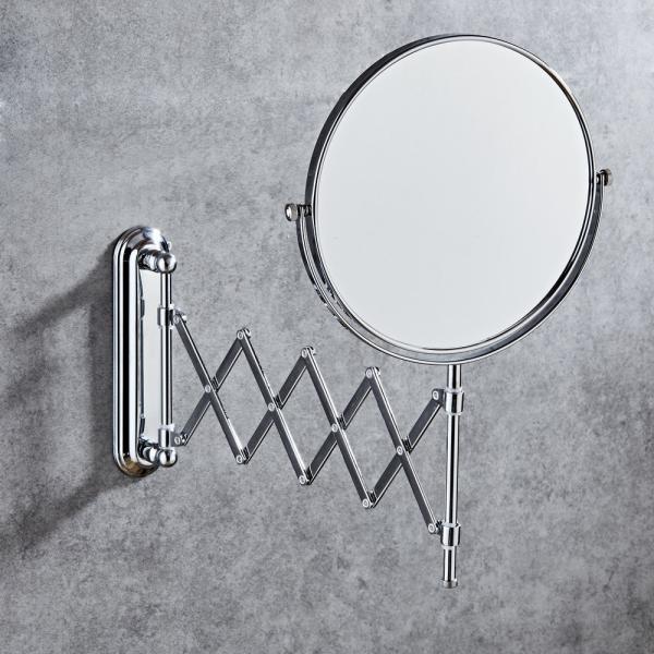 6 INCH Decorative Wall Adjustable Mirror Folding Bathroom Mirror Telescopic Double Side Mirror
