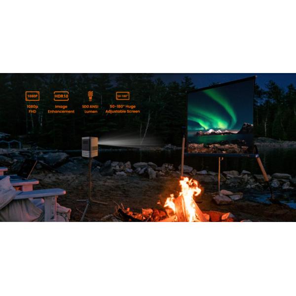 Portable Home Theater Projector 300 LUMENS For Outdoor Entertainment Backyard Parties