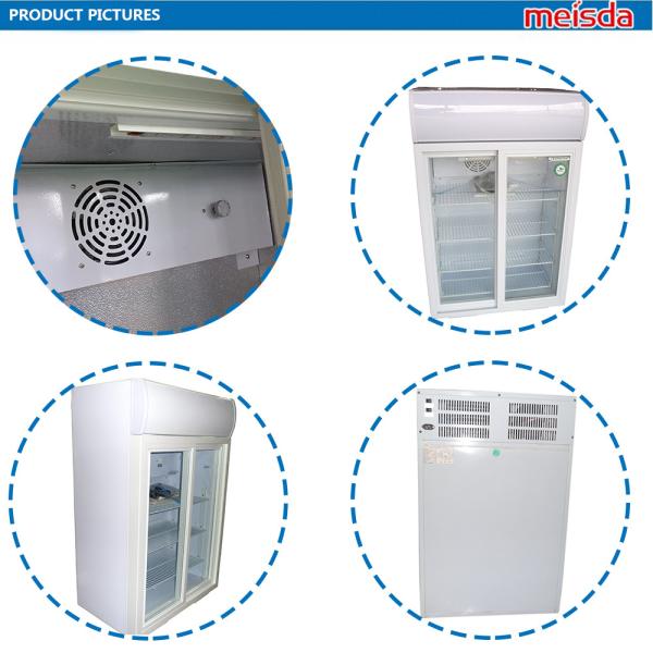 105L Upright beverage display cooler 2 glass door vertical showcase cold drink/soft drink refrigerator SC105L