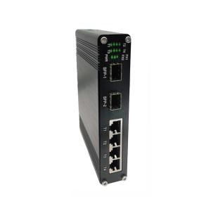 Wholesale Industrial 4-port 10/100/1000Base-T + 2-port 1000BASE-X Ethernet Switch from china suppliers