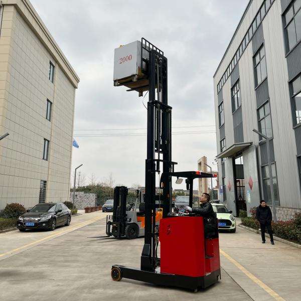 Kad electric reach forklift narrow aisle seated reach truck 1.5ton 2ton 3ton 3meter electric reach truck for sale