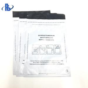 China Opaque / Clear Security Bags , Plastic Tamper Evident Cash Security Bags on sale