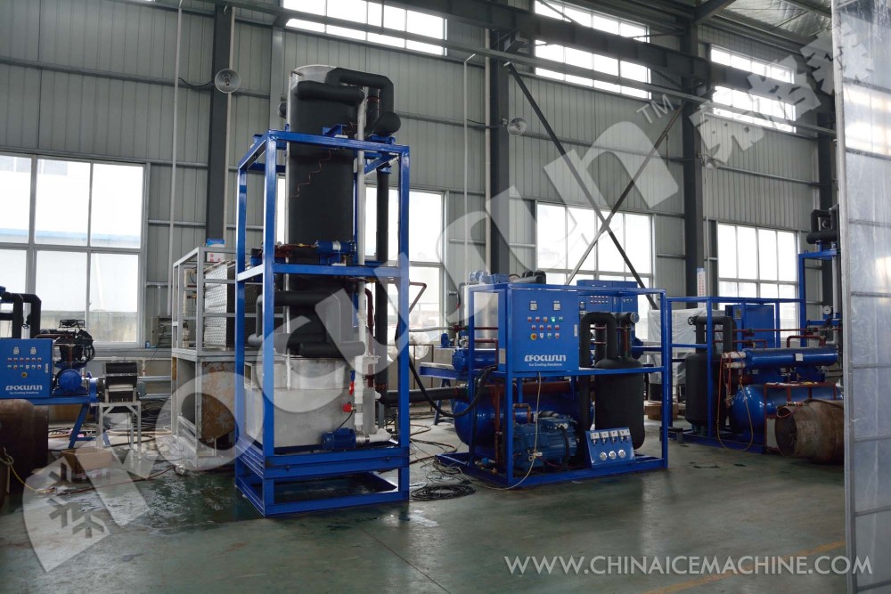 Pump Driven 10 Tons Automatic Tube Ice Machine for Large Scale Production