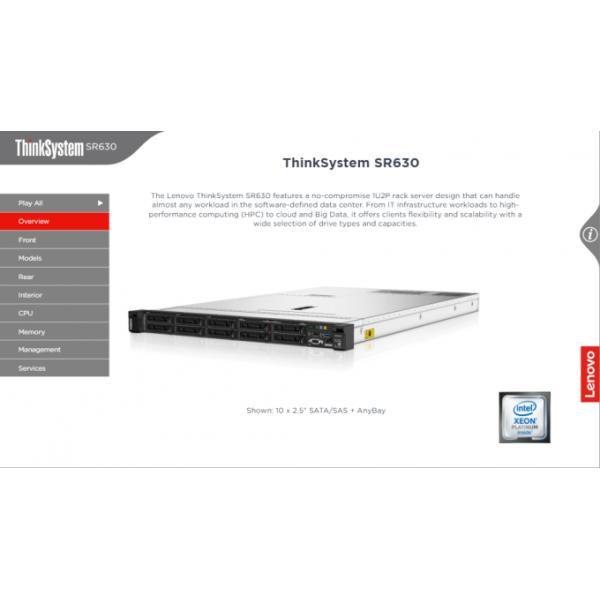 PCIe SR630 Thinksystem Lenovo GPU Server XClarity Systems Management