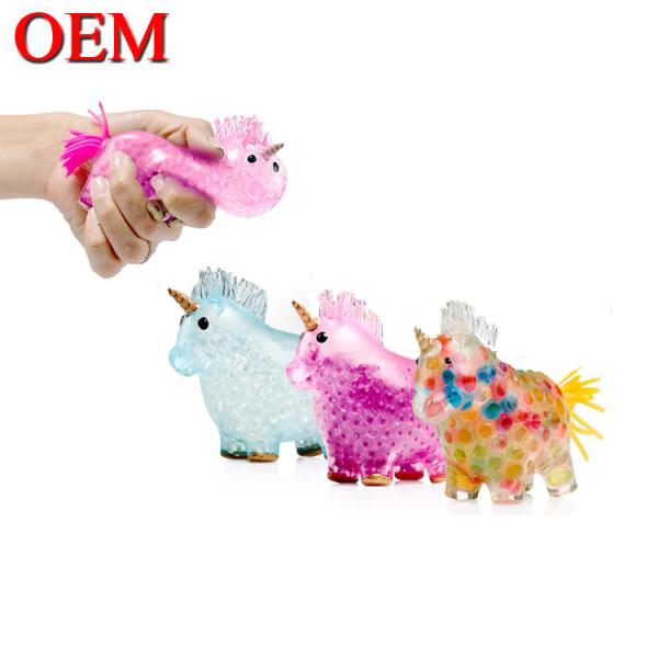 OEM Squishy Stress Balls Toy OEM Color Changing Gel Stress Ball Made TPR Silicone Toy For Kids