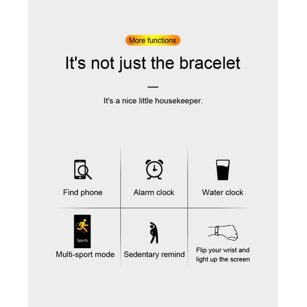 Point Touch Q8L BK3431Q Waterproof Smart Band Sleep Monitoring