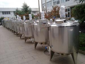 1000L Round SUS 304 Stainless Steel Tank For Cooling Storage Fresh Milk
