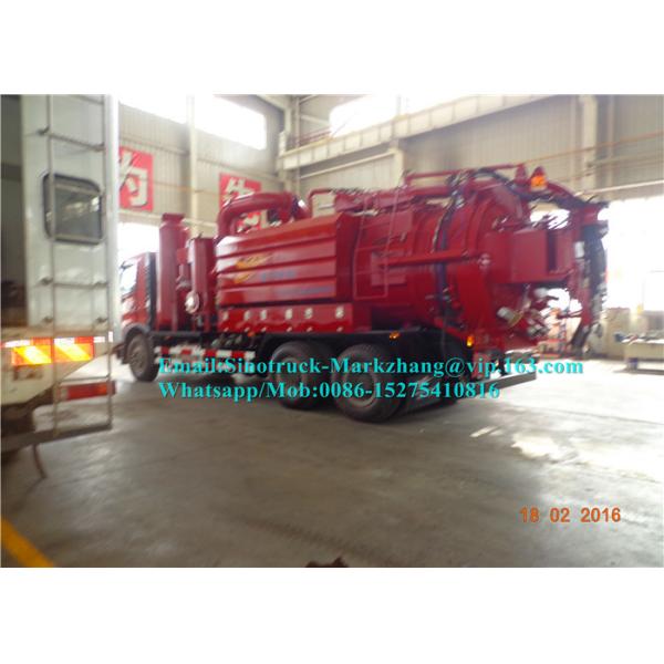 6000L High Pressure Special Purpose Truck / Sewage Suction Truck Multi Functional Combined