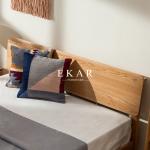 European Replica Furniture Oak Solid Wood Simple King Size Bed Alibaba