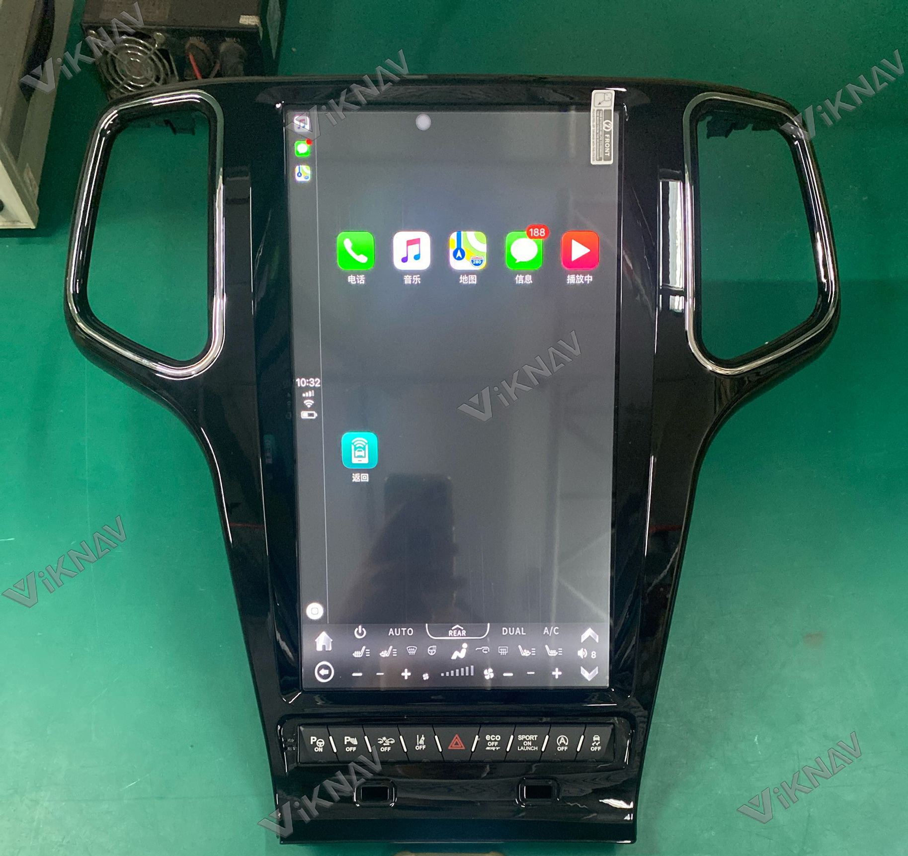 Viknav Car Radio For Jeep Grand Cherokee (2014-2019) 14.4 inch Android 13 Auto Stereo GPS Navigation Wireless Carplay