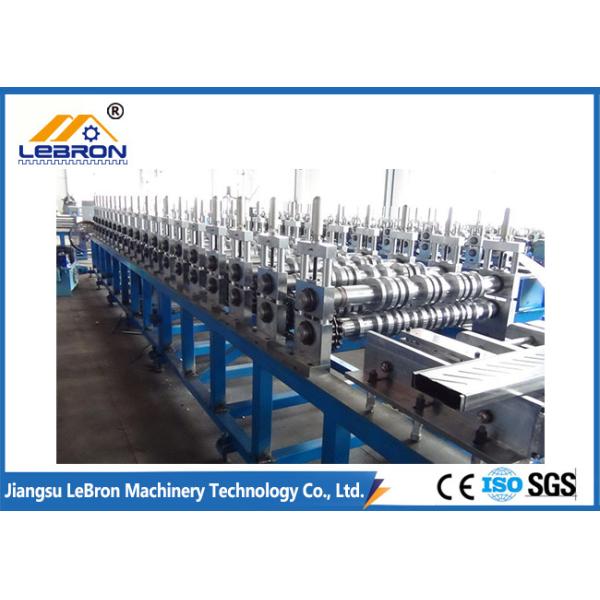 Blue Cable Tray Manufacturing Machine Long Time Service 18 Roller Stations