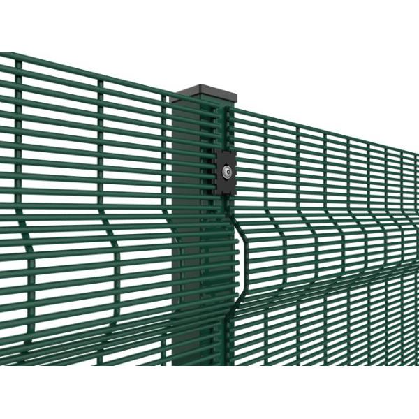 PVC Powder Coated Wire Mesh Fence 3" X 0.5" X 8 Gauge 358 Anti Climb Wire Mesh Fencing