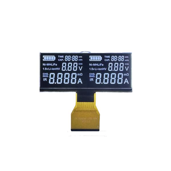 Quality VA LCD Display White Segments Black Background 5V FPC Connect for sale