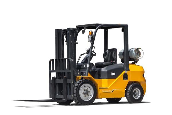 Quality 1.5 - 3.5ton Gas Powered Four Wheel Forklift , Heavy Equipment Forklift With Different Engine Option for sale