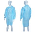 High Quality Disposable Nonwoven Microporous White PP Fabric Lab Coat Laboratory