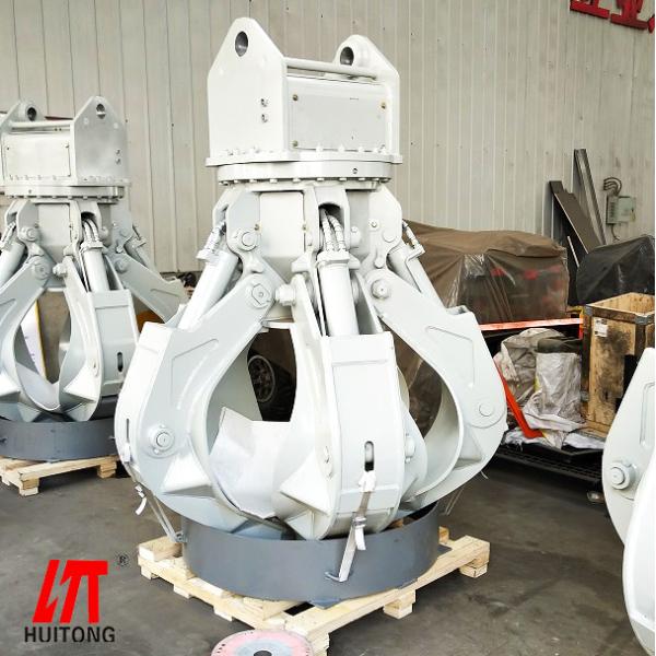 Excavator Orange Peel Grab Hydraulic Grapple Attachment