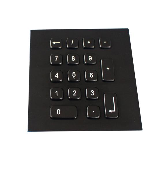Quality 17 Keys Ip65 Rate Industrial Black Usb Metal Keypad With Custom Layout for sale