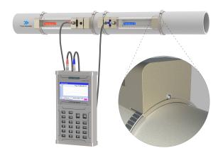 PH301 Portable Ultrasonic Flow Meter Fast And Accurate Flow Measurement