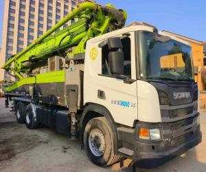 Wholesale 2020 Zoomlion concrete pump truck 52 meters installed Scania chassis for sale from china suppliers