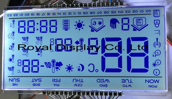 Quality RYD1201AA Custom LCD Panel Blue White Amber Low Power Consumption for sale