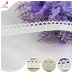 China Crochet White Flat Embroidered Lace Trimmings 1.2cm For Home Furnishings Diy Handmade for sale