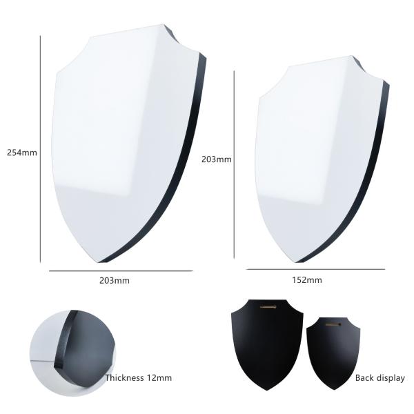 12mm Thick Heat Transfer Wooden Sublimation Shield Photo Frame Home Decor Hanging Board With Hanging Hole Prints On Wood Panels