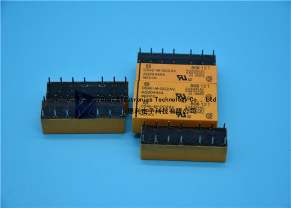 Quality DS4E M DC24V Low Signal Relay , PCB 2A 4PDT Non Latching Relay High Sensitive for sale