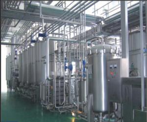 SUS304 Stainless Steel Soft Drink Production Line For Yoghurt Milk 5000 L/H