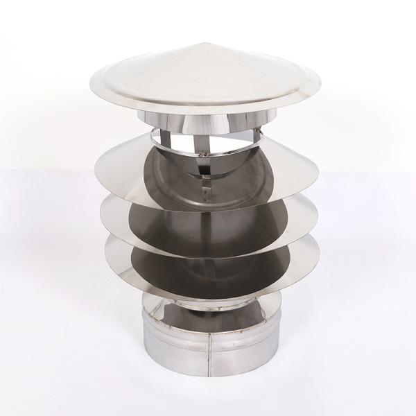 SUS 304 316L Chimney Rain Cover , Chimney Flue Cap For 5'' 6'' Wood Stove