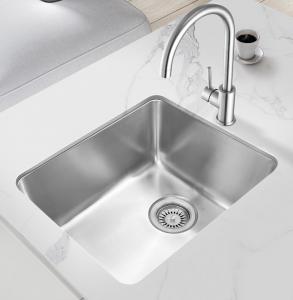Wholesale Undermount Brushed Stainless Steel Kitchen Sink Sound Dampening 14.8 X 17.2 Inch from china suppliers