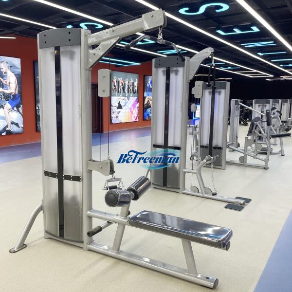 1950*870*2145mm Steel Pin Loaded Gym Lat Pull Down and Seated Row Machine for Strength Training in Gym Heavy-Duty Design