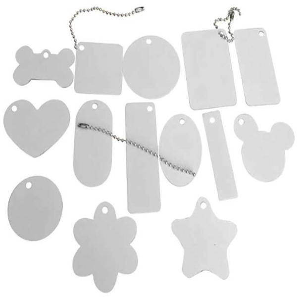 Personalized Double Sided Sublimation Blank Aluminum Dog Tag DIY Custom Sublimation Pet Blanks