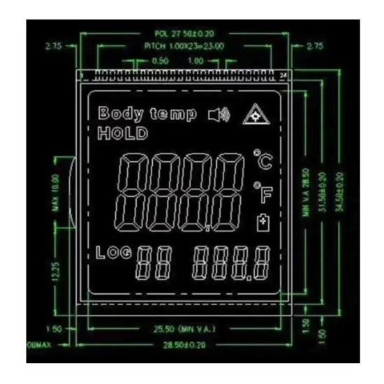 Small Big Size 2021 Manufacturer Tn Segment LCD Display Positive Screen for