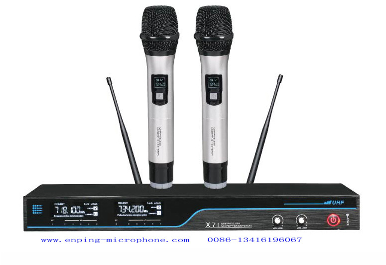 X9 fixed frequency wireless microphone system UHF Dual channel rack mountable very low price