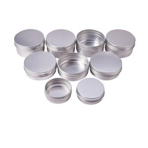 Wholesale Screw Cap Empty Aluminum Cream Jar 15ml - 100ml Customized Capacity from china suppliers