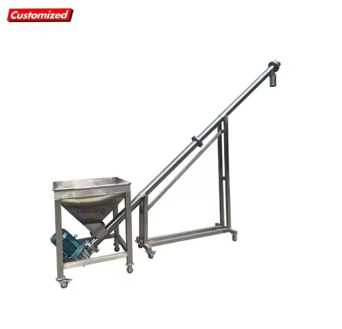 Stainless Steel Spiral Screw Conveyor spiral screw conveyor ss screw conveyor grain screw conveyor 9