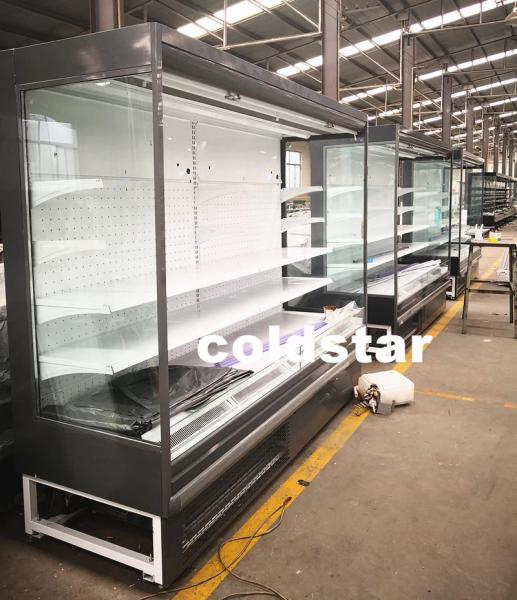 Multi-deck Open Top Display Chiller Commercial Open Face Chiller Air Curtain Cabinet
