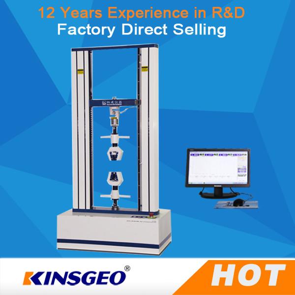 Quality 50～500mm/min 100KN Material Leather Testing Machine With Double Column 180kg for sale