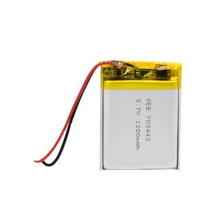 Wholesale 1100mAh 3.7V Lithium Ion Polymer Battery Rechargeable 703443 Model from china suppliers