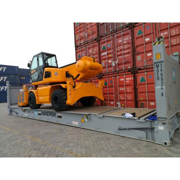 7Ton Articulating Telescopic Handler Forklift with Rotator and Diesel Power Source