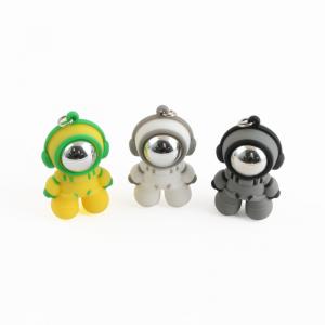 Wholesale Astronaut Shaped custom PVC USB Flash Drive With Key Chain​ 80/MBS from china suppliers