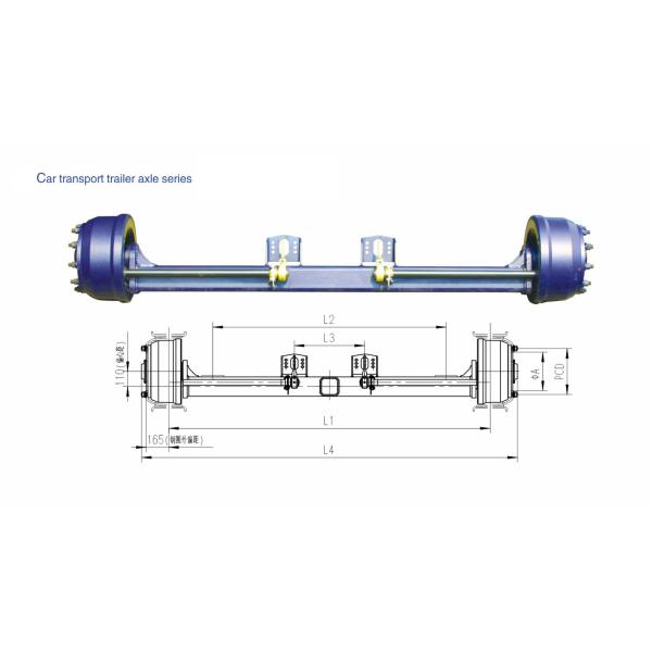 Trailer Drum Axles Commercial Truck Parts And Accessories Car Carrier Trailer Axle 10T