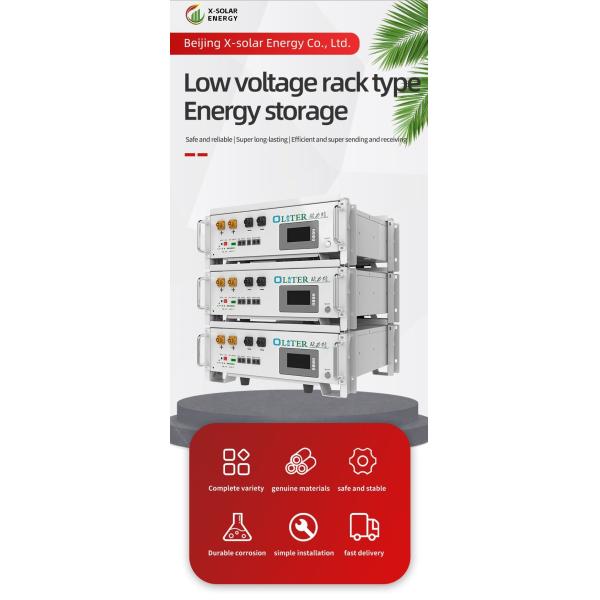 51.2V 100ah Lithium Solar System Battery Power Supply for Low Pressure Rack Type Home Energy Storage Container
