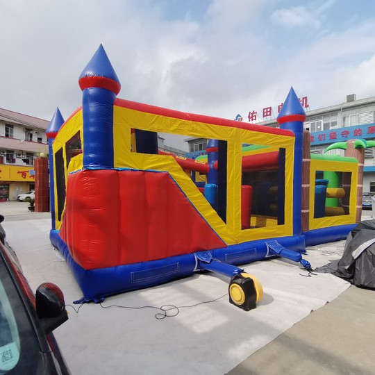 Wholesale Customized Small Inflatable Combo Bouncer Slide Fire Resistant from china suppliers