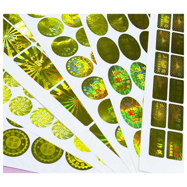Anti Counterfeit CMYK Color Tamper Evident Security Labels